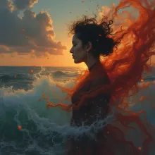 Influence ripples through the social fabric that surrounds her.